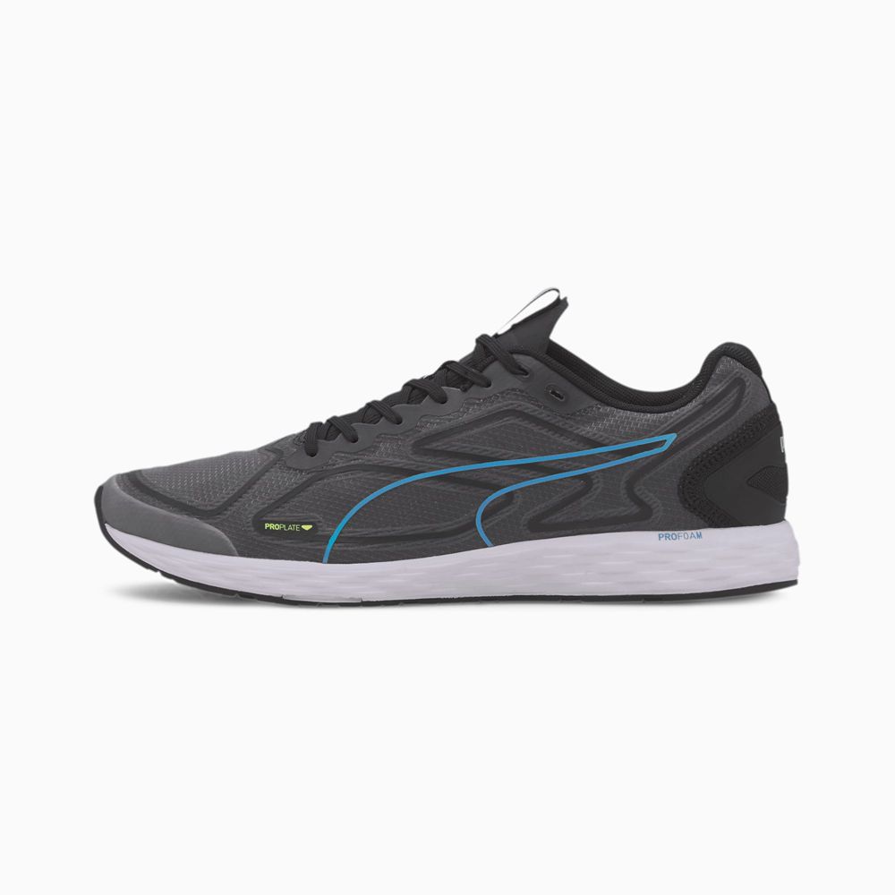 Puma SPEED 300 RACER 2 Férfi Futócipő - Fekete/Kék/Sárga ( Hungary - KNRCB1047 )